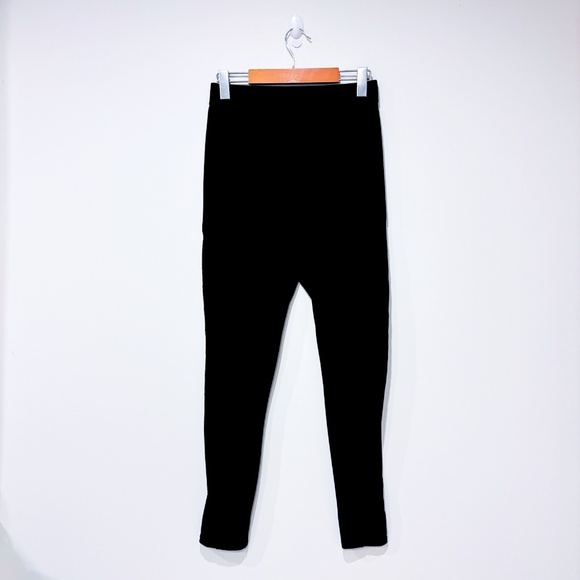 GUESS Black High-Rise Leggings with Sheer Mesh Side Panels | Medium - Picture 1 of 9